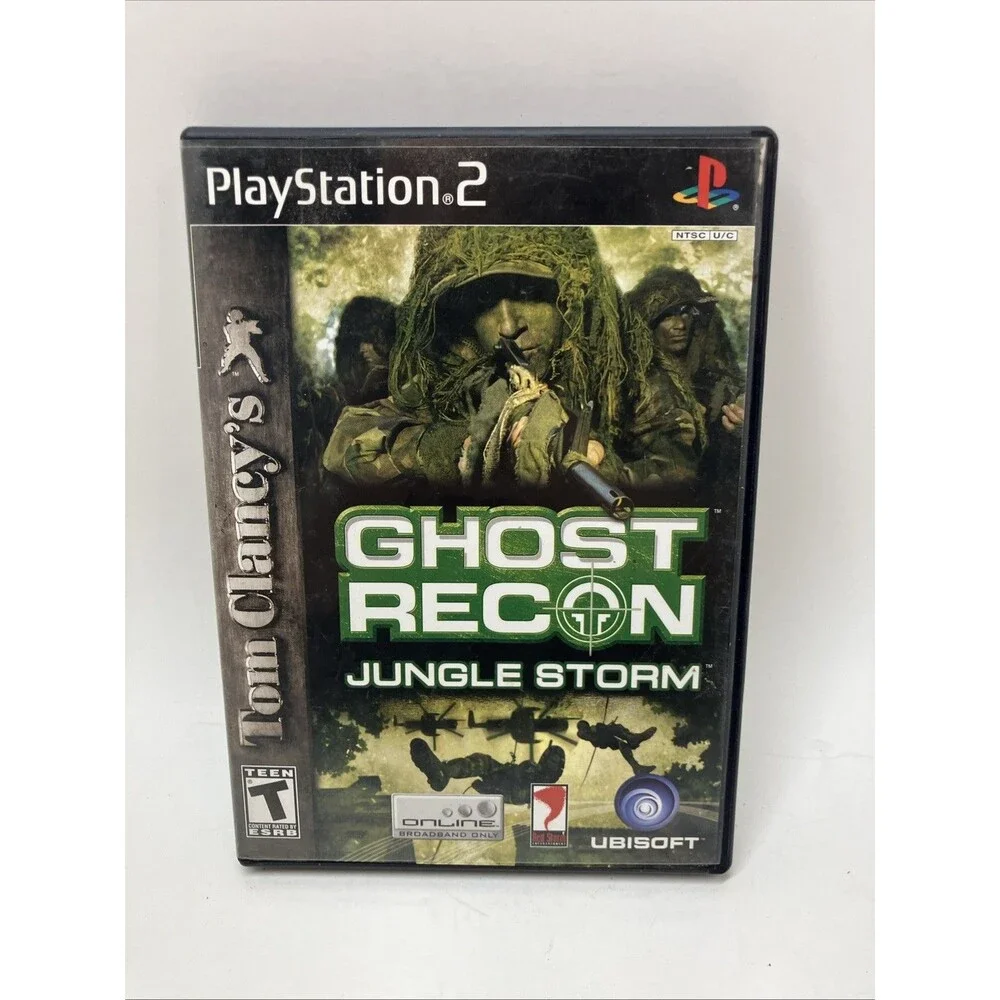 Tom Clancy's Ghost Recon: Jungle Storm (Sony PlayStation 2 PS2) COMPLETE/Tested